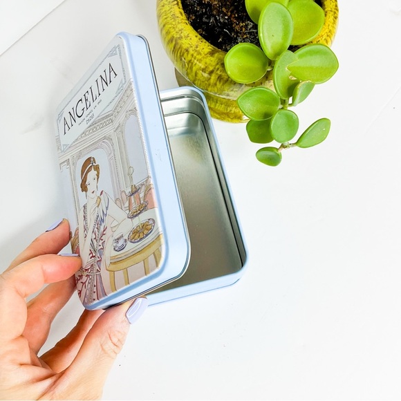 ANGELINA PARIS Art Deco Biscuit Tin Roaring 20s French Vintage Decor Collectible - Picture 5 of 7